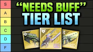 I Ranked Every Exotic Weapon on how BADLY THEY NEED A BUFF... 【 Destiny 2 Season of the Wish 】