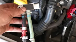 Change DPF pressure sensor or hoses on K9K 1.5 dci engine