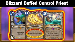 Blizzard Buffed Control Priest! How Better Is It Now? Voyage to the Sunken City | Hearthstone