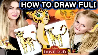 HOW TO DRAW FULI FROM LION GUARD. Drawing lessons for kids.