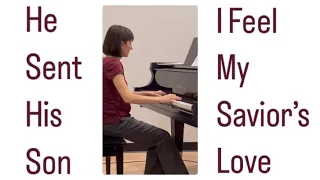 Live performance “He Sent His Son / I Feel My Savior’s Love” #mashup by Amanda Dangerfield #piano