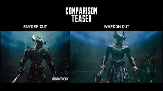 Comparison Teaser: Snyder Cut (Official Teaser) - Whedon Cut (Parody Teaser)