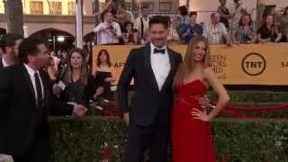 SAG Awards 2015: Sofía Vergara and Joe Manganiello Red Carpet | ScreenSlam