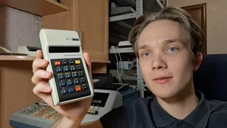 Калькулятор без клавиши "=". Электроника Б3-19М (1979) | Elektronika B3-19M soviet calculator