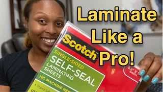 Secrets to Laminate EASY Like a Pro!