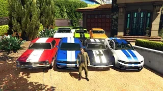 GTA 5 ✪ Stealing Luxury American Muscle Cars with Michael ✪ (Expensive Real Life Cars)#14