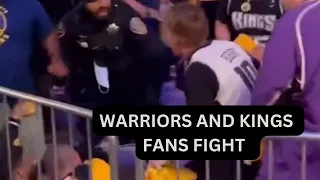 Fight between fans ensues after Warriors vs Kings Game 3