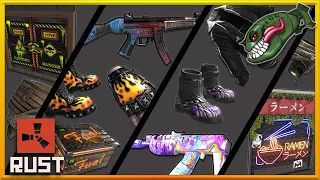 Rust Skins | Abyss Boots, Ditto Mp5, Overheat Gloves & Boots, Fish Kilt, Neon Fuel Box #258