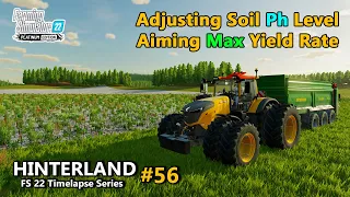 Adjusting Soil Ph Level, Spreading Lime, Strautmann PS3401 - Hinterland - Ep.56 - FS22 Timelapse