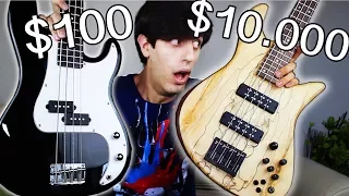 $100 Bass Guitar Vs.  $10,000 Bass Guitar