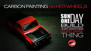 PAINTING CARBON HOOD HOTWHEELS MAZDA REPU 'NOT SO' CUSTOM