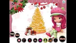 Клубничка Земляничка: дизайн комнаты на Новый год (Strawberry Shortcake Christmas Room Decoration)