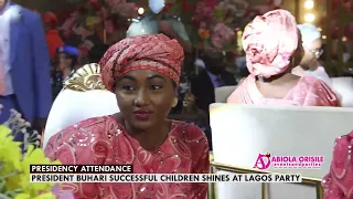 ZAHRA & YUSUF BUHARI.....MEET THE MOST POPULAR AMONG PRESIDENT BUHARI CHILDREN @ A WEDDING IN LAGOS