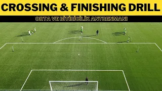 How to Improve Your Finishing ? | Crossing and Finishing Football/Soccer Drill | U13, U14, U15 |