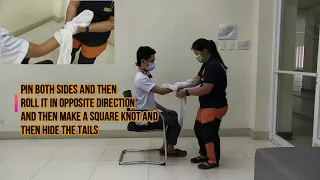 Bandaging Technique-burn on hand