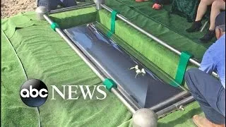 Family Horrified by Dropped Casket