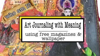 How to use Magazine Images & Wallpaper Samples to Art Journal with Meaning