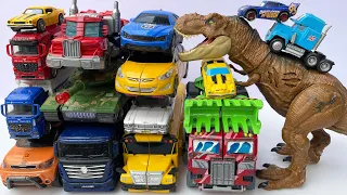 Full TRANSFORMERS Robot Tobot Episode - Dinosaur T-Rex Adventure OPTIMUS TRUCK CRANE TRAIN BUS Movie