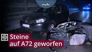 Versuchter Mord: Steinewerfer der A72 verurteilt | Kripo live | MDR