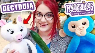 DECYDUJĄ O MOICH ZAKUPACH 😂 JEDNOROŻEC I MAŁPKA FINGERLINGS HUGS 🦄🐒 ZAKUPY Z MASKOTKAMI