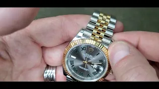 2019 ROLEX DATEJUST 41 WIMBLEDON DIAL TWO TONE REVIEW!