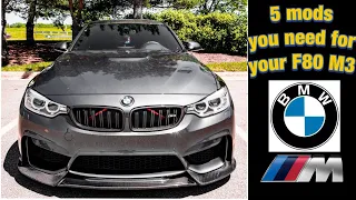 The best 5 Mods you NEED for your F80 M3