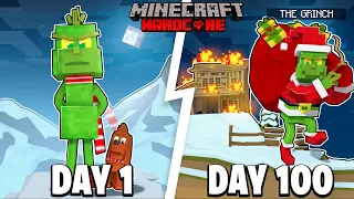 I Survived 100 DAYS as THE GRINCH in Minecraft