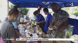 Repas aux SDF : le geste de solidarité des cadets du RSMA