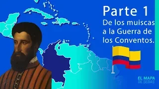 HISTORIA DE COLOMBIA🇨🇴 en 16 MINUTOS!! [1º parte] - El Mapa de Sebas