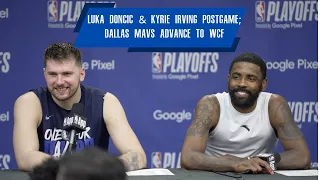 WATCH: Luka Doncic & Kyrie Irving FULL Game 6 Postgame Press Conference; Dallas Mavericks Advance!