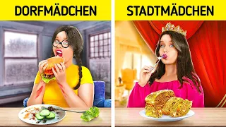 REICHE STADT VS ARMES DORFMÄDCHEN 💝 Nerd vs Beliebt 😱 Traumhaus von 123 GO! TRENDS