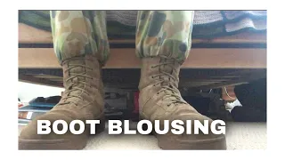 Australian Army Cadets | How to Blouse your Boots