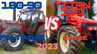 FIATAGRI 180-90 VS SAME TITAN 190 #top #tractor #fiatagri #same