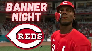 CHAMPIONSHIP BANNER NIGHT | MLB THE SHOW 24 CINCINNATI REDS FRANCHISE EPISODE 60!