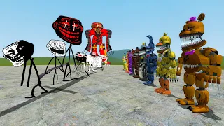 TROLLGE VS FNAF ANIMATRONICS!! Garry's Mod Sandbox