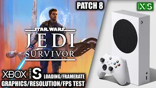 Jedi Survivor: Patch 8 - Xbox Series S Gameplay + FPS Test