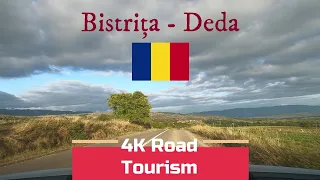 Driving Romania:DJ154 & DJ154B Bistrița - Deda - 4k scenic drive - foothills of Călimani Mountains