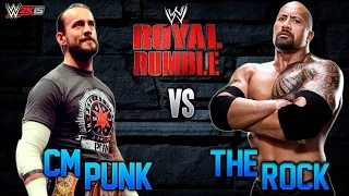 WWE 2K15: CM Punk vs The Rock (Royal Rumble 2013) - Gameplay en Español