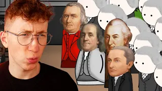 Patterrz Reacts to "The American Revolution - OverSimplified"