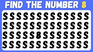 Find the ODD One Out   Number & Letter Edition 🔠 ❇️  10 Easy, Medium, Hard Levels