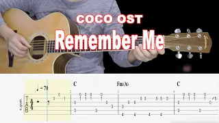 Remember Me | COCO OST | Fingerstyle Guitar Tutorial TAB