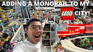 Adding a MONORAIL to my LEGO City!