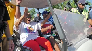 Opal Lee surrounded by hundreds for 2.5-mile walk to celebrate first annual federal Juneteenth holid