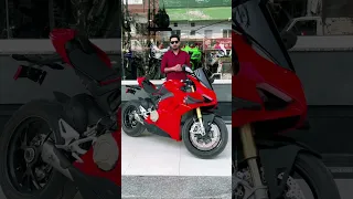 Ducati V4S With Akrapovic Full System Exhaust 😱😱 #zsmotovlogs #doctorzeeshan #bikelover #trending