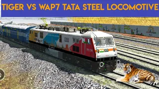 Tiger vs Wap7 Tata Steel Locomotive Ultra HD Indian train simulator 2022 for Android