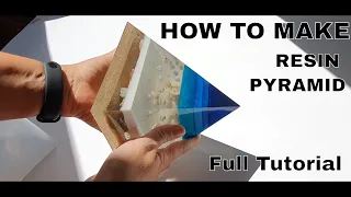 How to make beach pyramid with resin/ BEACH PYRAMID/ tutorial
