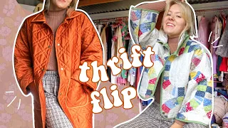 THRIFT FLIP | making dream quilt coats out of thrifted blankets ~ diy clothing | WELL-LOVED