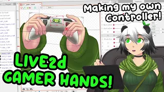 Making myself some Live2d Gamer Hand Assets!