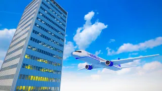 Realistic Plane Crashes vs Buildings  | Teardown