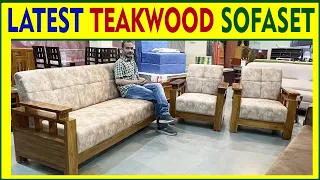 Latest teak wood sofa set
